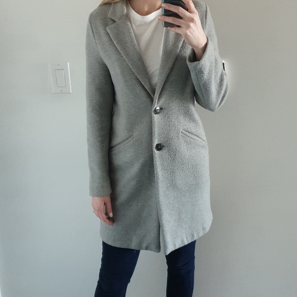 Light gray spring/autumn coat - Picture 2 of 6